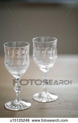 A pair of wine glass View Large Photo Image Stock Photo - A pair of wine glass. Fotosearch