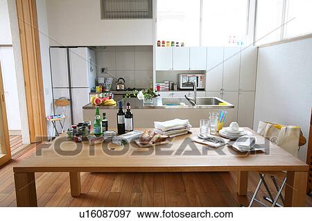 Kitchen View Large Photo Image Stock Photo - Kitchen. Fotosearch