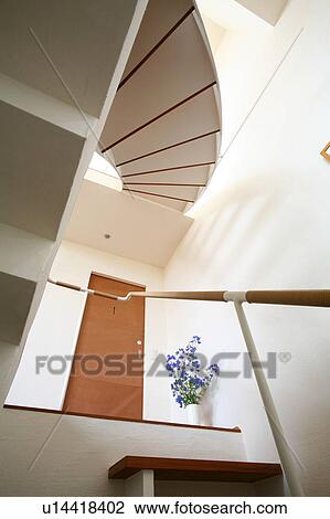 Low angle view of staircase View Large Photo Image Stock Image - Low angle view of staircase. Fotosearch