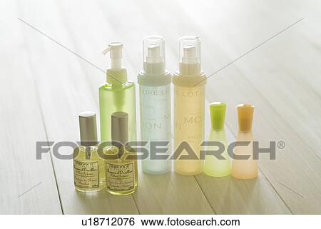 Cosmetic bottles View Large Photo Image Stock Photograph - Cosmetic bottles. Fotosearch