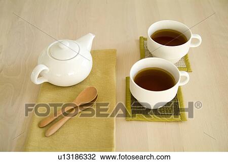 Two cups of tea View Large Photo Image Stock Image - Two cups of tea. Fotosearch
