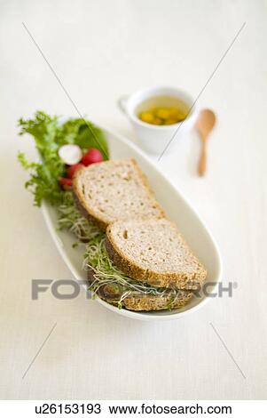 Stock Image - Vegetable sandwiches. Fotosearch