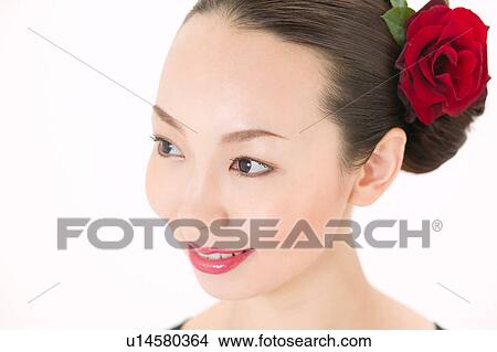 Picture - Young woman dancing the flamenco. Fotosearch