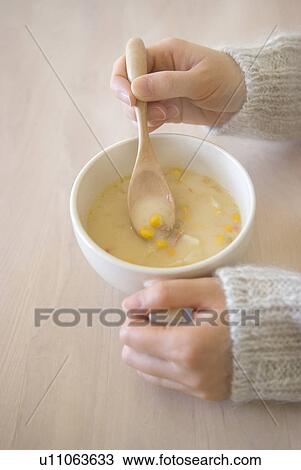 Cup of corn soup View Large Photo Image Stock Image - Cup of corn soup. Fotosearch