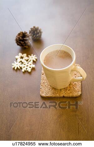 Stock Photography - Cup of hot chocolate. Fotosearch