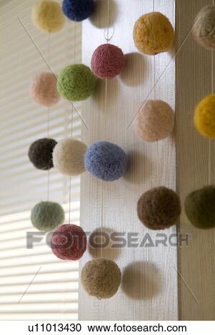 Stock Image - Felt balls. Fotosearch
