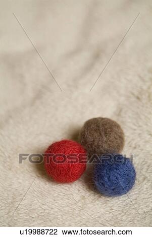 Stock Image - Felt balls. Fotosearch