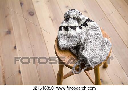 Stock Image - Knit hat and gloves. Fotosearch