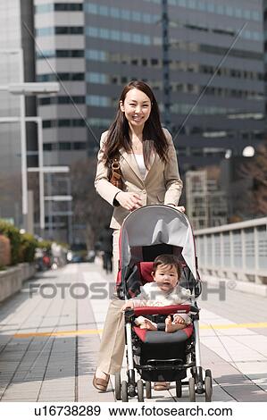 stock baby stroller