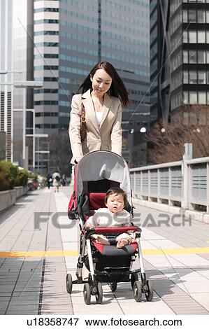 stock baby stroller