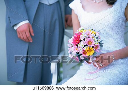 Midsection of bride and groom View Large Photo Image Stock Photograph - Midsection of bride and groom. Fotosearch