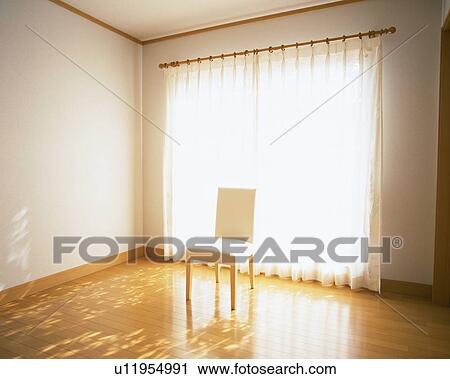 Single chair on floor View Large Photo Image Stock Image - Single chair on floor. Fotosearch