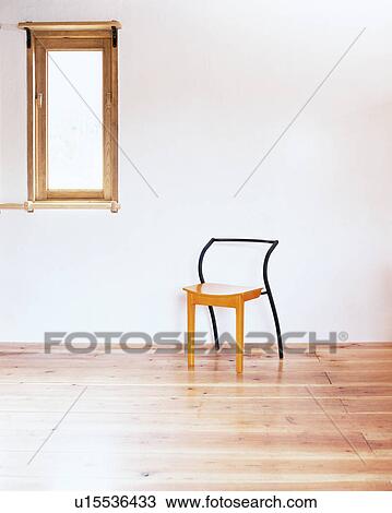 Single chair on floor View Large Photo Image Stock Image - Single chair on floor. Fotosearch