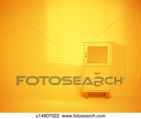 Small white cabinet on wall View Large Photo Image Stock Image - Small white cabinet on wall. Fotosearch