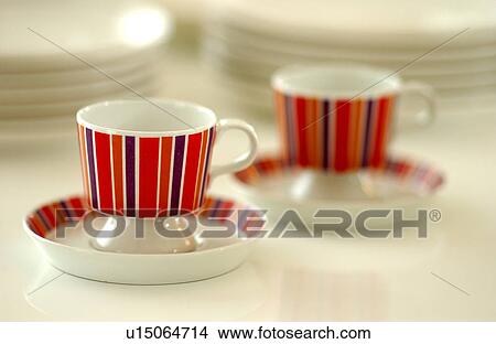 Picture - A pair of coffee cup. Fotosearch