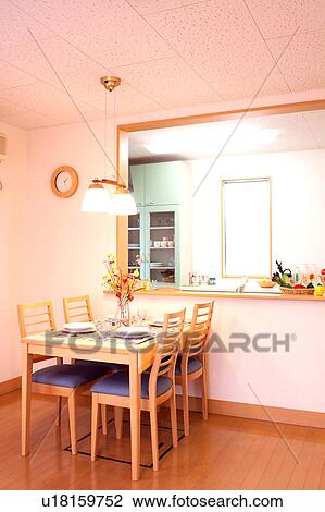 Dining Room and kitchen View Large Photo Image Stock Image - Dining Room and kitchen. Fotosearch