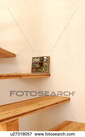 Stock Photo - Flower arrangement on steps. Fotosearch