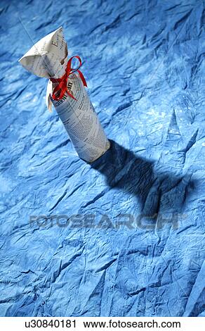A bottle wrapped by newspaper View Large Photo Image Stock Image - A bottle wrapped by newspaper. Fotosearch