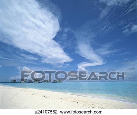 Stock Image - Cloudscape in Maldives. Fotosearch