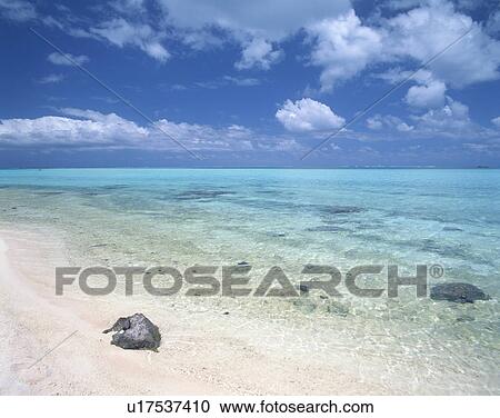Placid seascape in Tahiti View Large Photo Image Stock Image - Placid seascape in Tahiti. Fotosearch