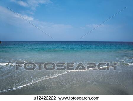 Stock Image - Seascape during the day. Fotosearch
