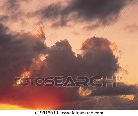 Sunset in Tahiti View Large Photo Image Stock Photo - Sunset in Tahiti. Fotosearch