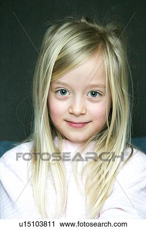 Portrait of girl with long blond hair View Large Photo Image Stock Image - Portrait of girl with long blond hair. Fotosearch