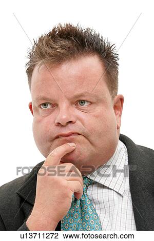 Overweight man wearing suit and tie, portrait View Large Photo Image Stock Image - Overweight man wearing suit and tie, portrait. Fotosearch
