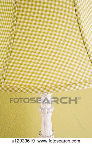 Checkered lamp shade View Large Photo Image Stock Photo - Checkered lamp shade. Fotosearch
