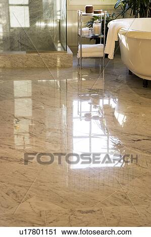 Bathroom with Claw Foot Tub and Marble Floor View Large Photo Image Stock Image - Bathroom with Claw Foot Tub and Marble Floor. Fotosearch
