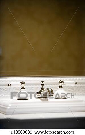 Sink and Faucet in Bathroom View Large Photo Image Stock Photography - Sink and Faucet in Bathroom. Fotosearch