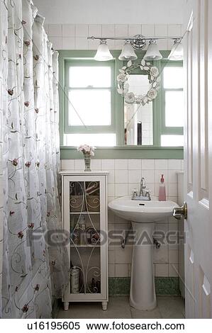 Vignette of high key bathroom. View Large Photo Image Stock Photography - Vignette of high key bathroom.. Fotosearch