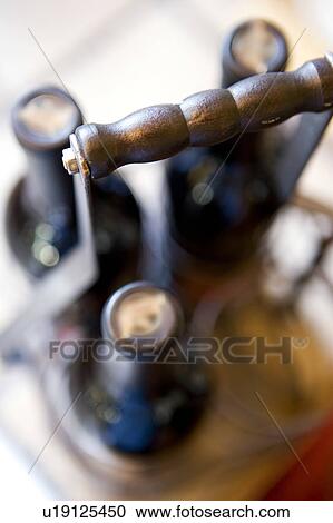 Stock Image - Bottles in Beverage Carrier. Fotosearch