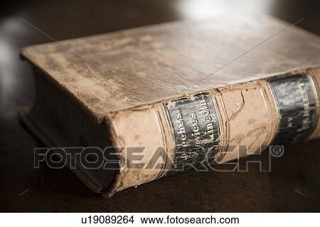 Picture - Detail of aged book.. Fotosearch