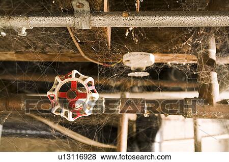 Stock Photo - Old Basement Pipes. Fotosearch