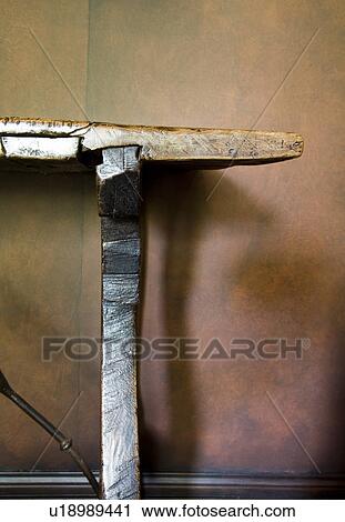Stock Image - Old wood table. Fotosearch