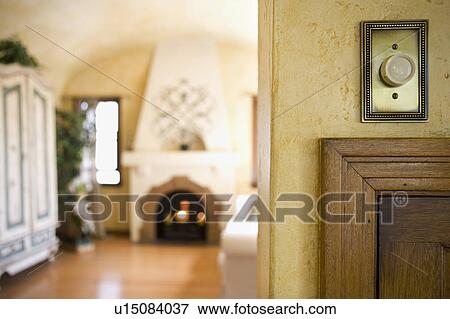 Detail of dimmer switch with soft focused background View Large Photo Image Stock Photo - Detail of dimmer switch with soft focused background. Fotosearch