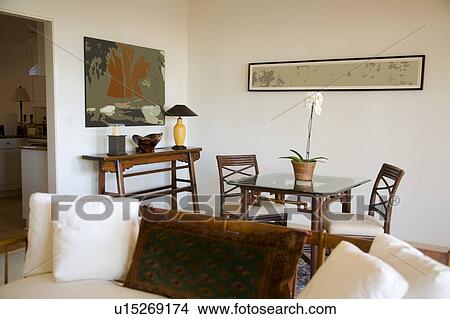 Picture - Sofa and Dining Room Table. Fotosearch