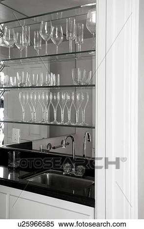 Contemporary Wet Bar View Large Photo Image Stock Photography - Contemporary Wet Bar. Fotosearch
