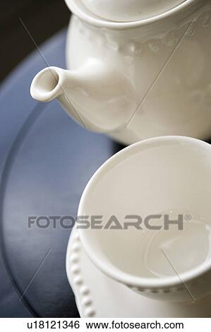 Detail of tea set View Large Photo Image Stock Photograph - Detail of tea set. Fotosearch