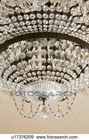 Stock Photo - Elegant Crystal Chandelier. Fotosearch