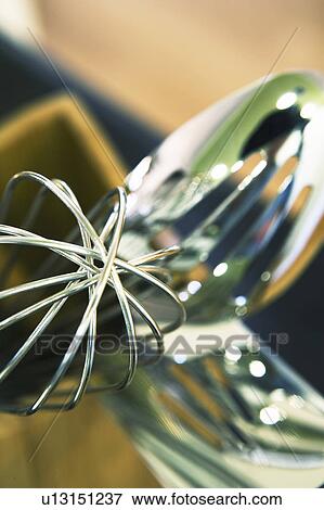 Stock Photo - Kitchen Cooking Utensils in Wood Container. Fotosearch
