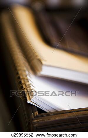 Notebooks/Binders in Wood Bin View Large Photo Image Stock Image - Notebooks/Binders in Wood Bin. Fotosearch