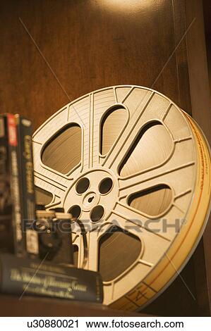 Old Fashioned Film Reel View Large Photo Image Stock Image - Old Fashioned Film Reel. Fotosearch