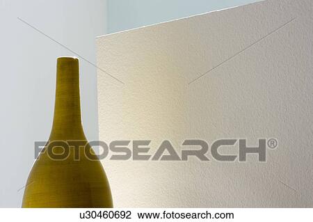 Wood Vase on Built In Architectural Display View Large Photo Image Stock Image - Wood Vase on Built In Architectural Display. Fotosearch