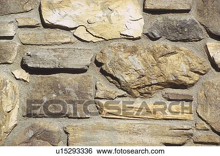 Stock Photograph - Detail of Stone Hardscaping. Fotosearch