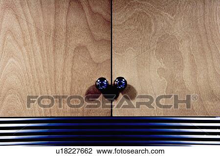 Wood Cupboards and Chrome Knobs in Contemporary Kitchen View Large Photo Image Stock Image - Wood Cupboards and Chrome Knobs in Contemporary Kitchen. Fotosearch