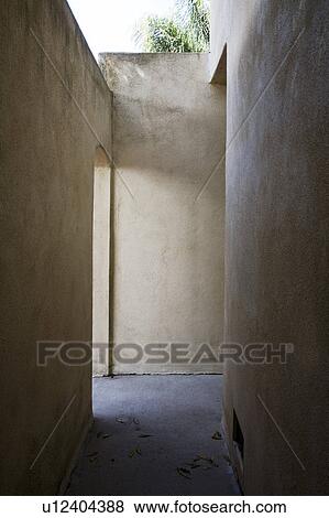 Stock Photo - Arched Exterior Stucco Doorway. Fotosearch