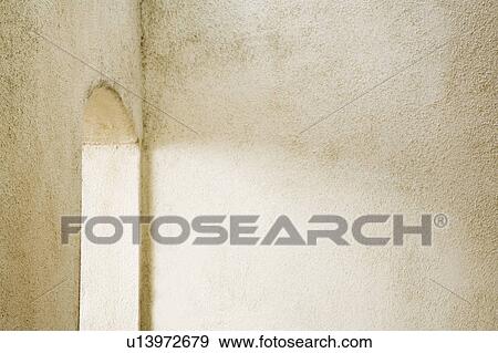 Arched Exterior Stucco Doorway View Large Photo Image Stock Photo - Arched Exterior Stucco Doorway. Fotosearch
