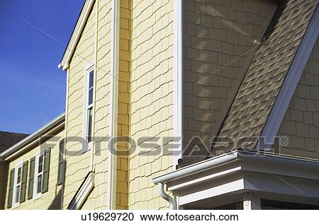 Stock Image - Exterior Detail of American Home. Fotosearch